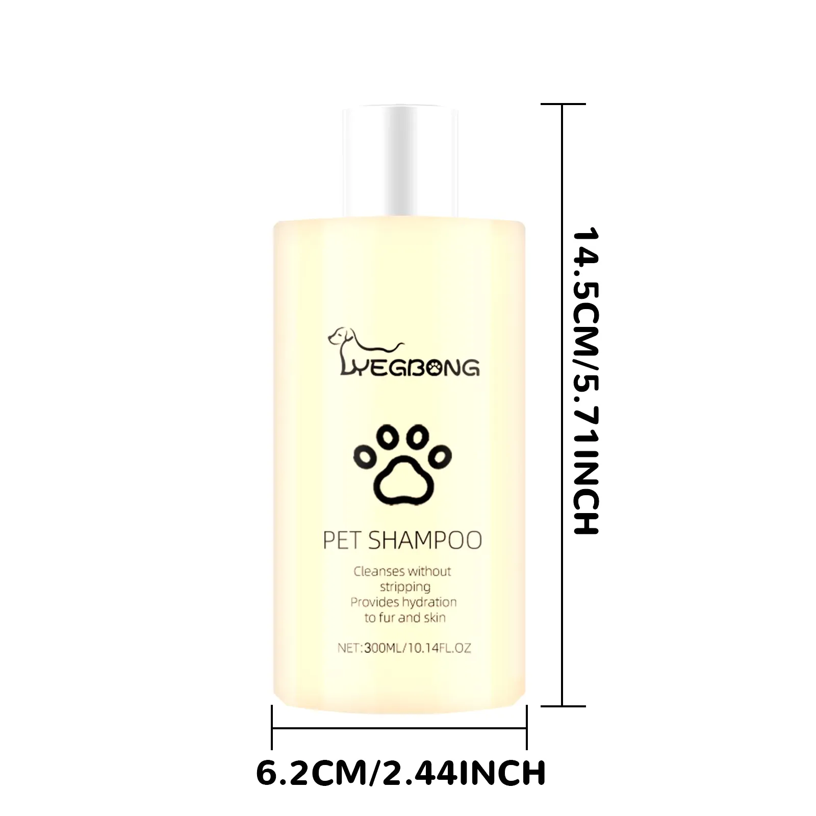 300Ml Pet Shampoo Dog Shampoo and Coat Wash for Hydrating Cleansing and Adding to Pet Hair