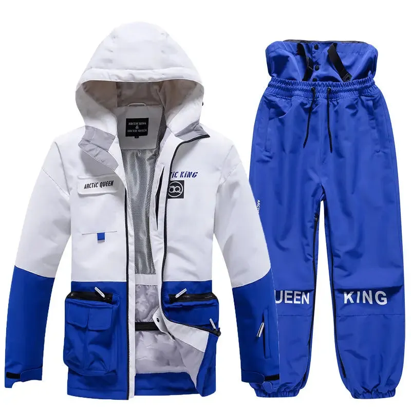 Adult Ski Insulated Cargo Jacket & Jogger Pants Downhill Diva Suits 