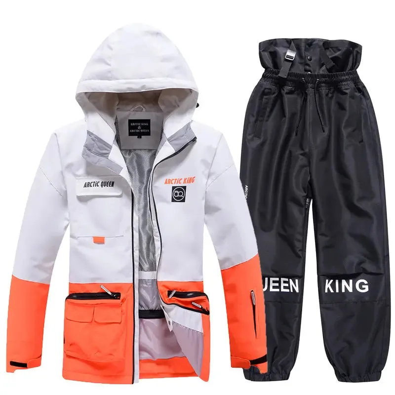 Adult Ski Insulated Cargo Jacket & Jogger Pants Downhill Diva Suits 