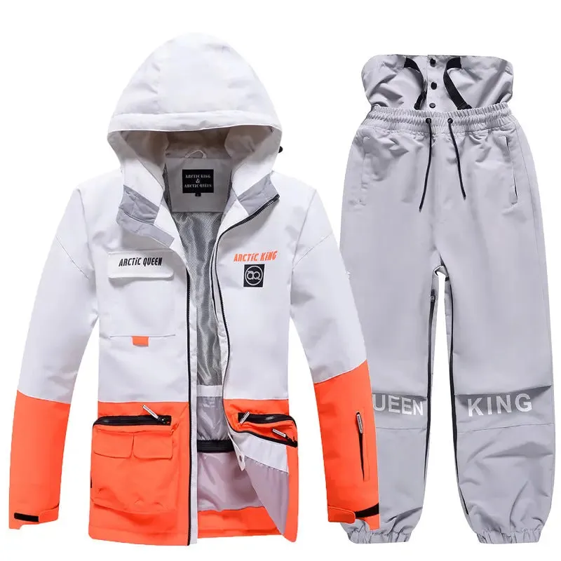 Adult Ski Insulated Cargo Jacket & Jogger Pants Downhill Diva Suits 