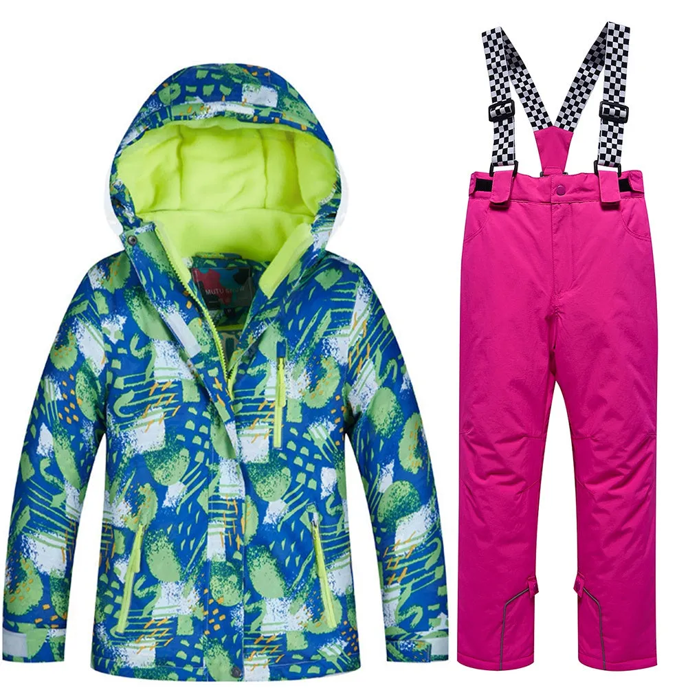 Affordable Kids Insulated Snow Coat & Bibs Suits