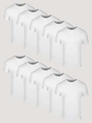 All White Crew 10-Pack