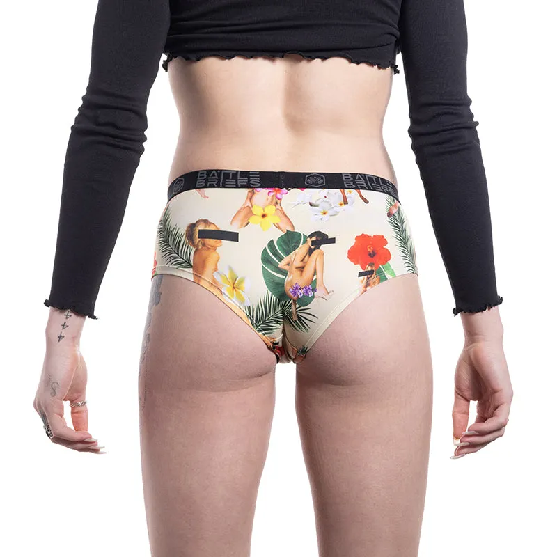 Battle Briefs Women's Golden Tiki