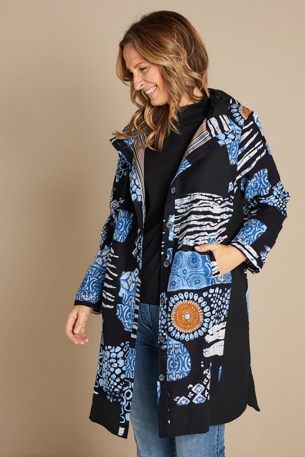 Bicheno Corduroy Coat - Winter Coastline