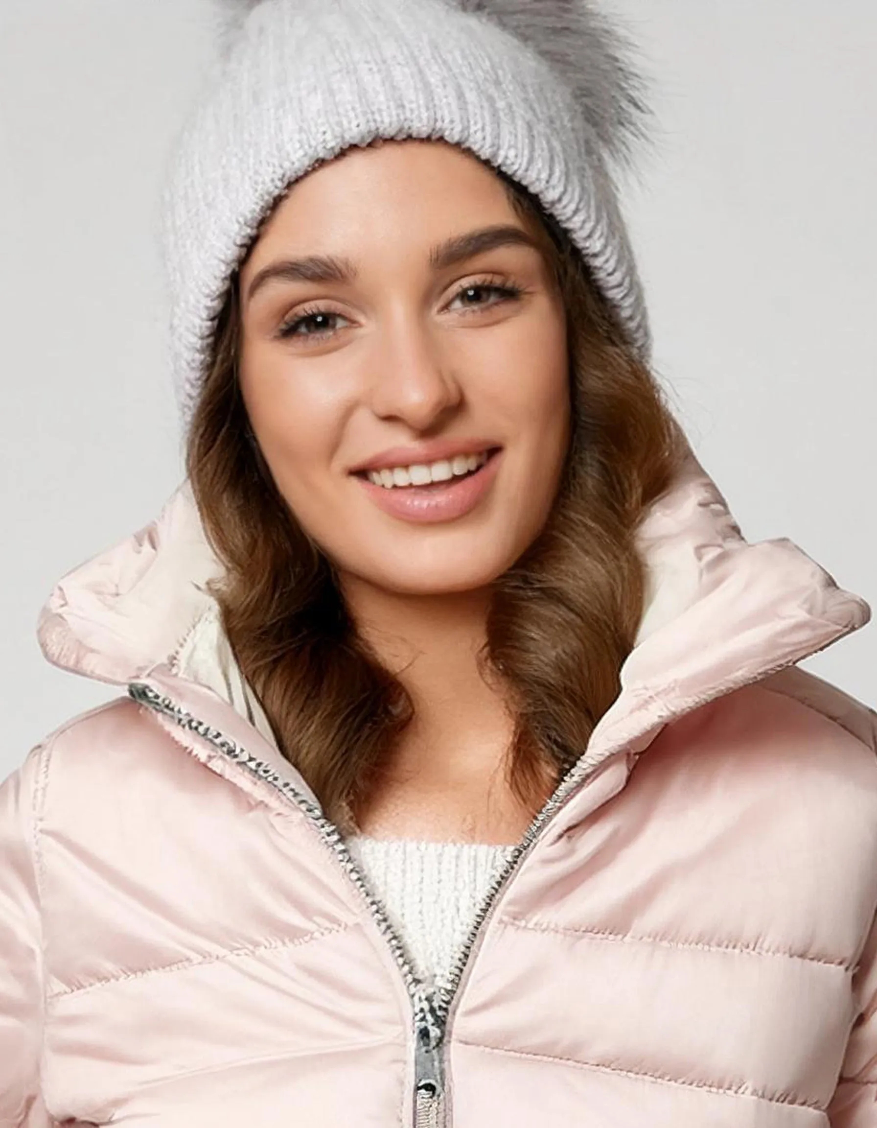 Blush Pink Short Puffer Jacket