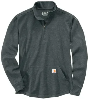 Carhartt Half Zip Thermal Long Sleeve Shirt, Gray