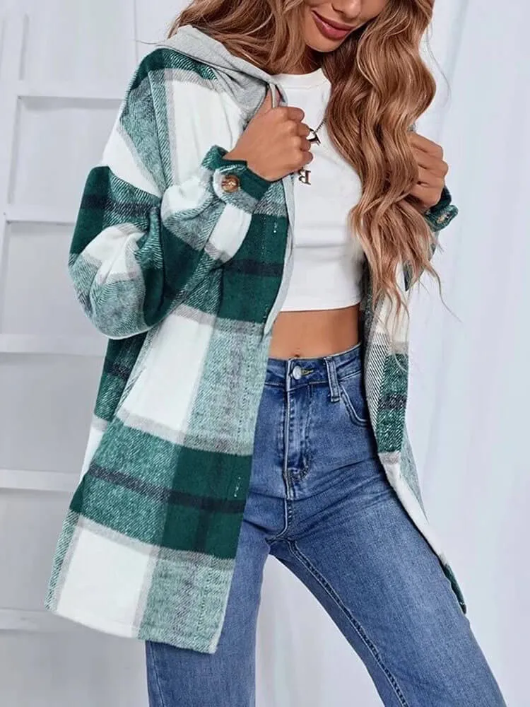 Casual  Long Sleeve  Flannel Plaid Shirts