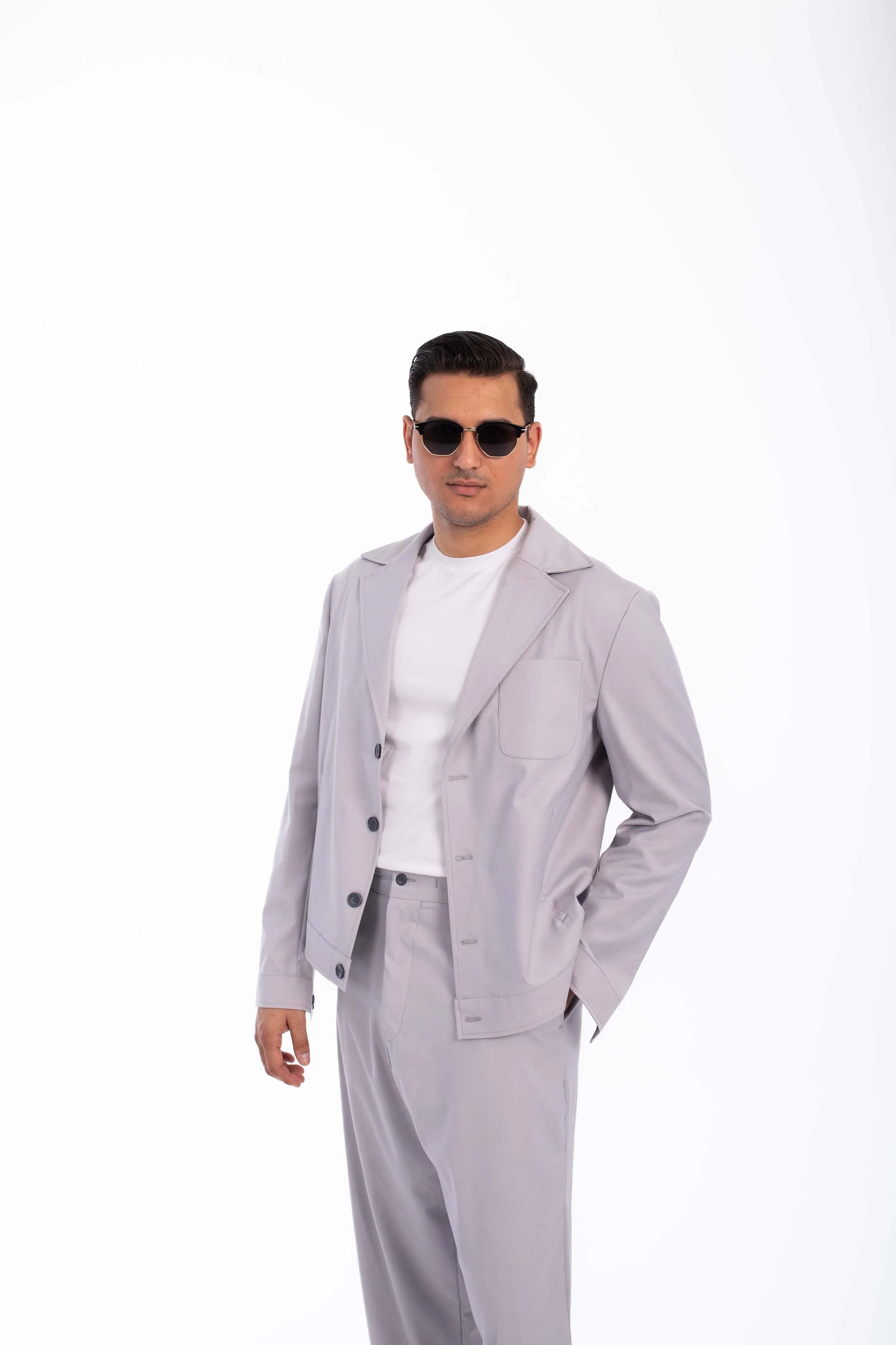 Casual Suit oversized-Gray