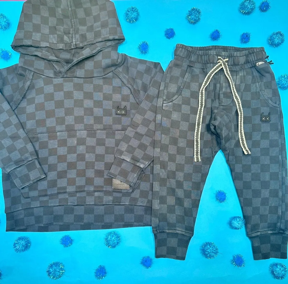 CHECKERED RACEME HOODIE