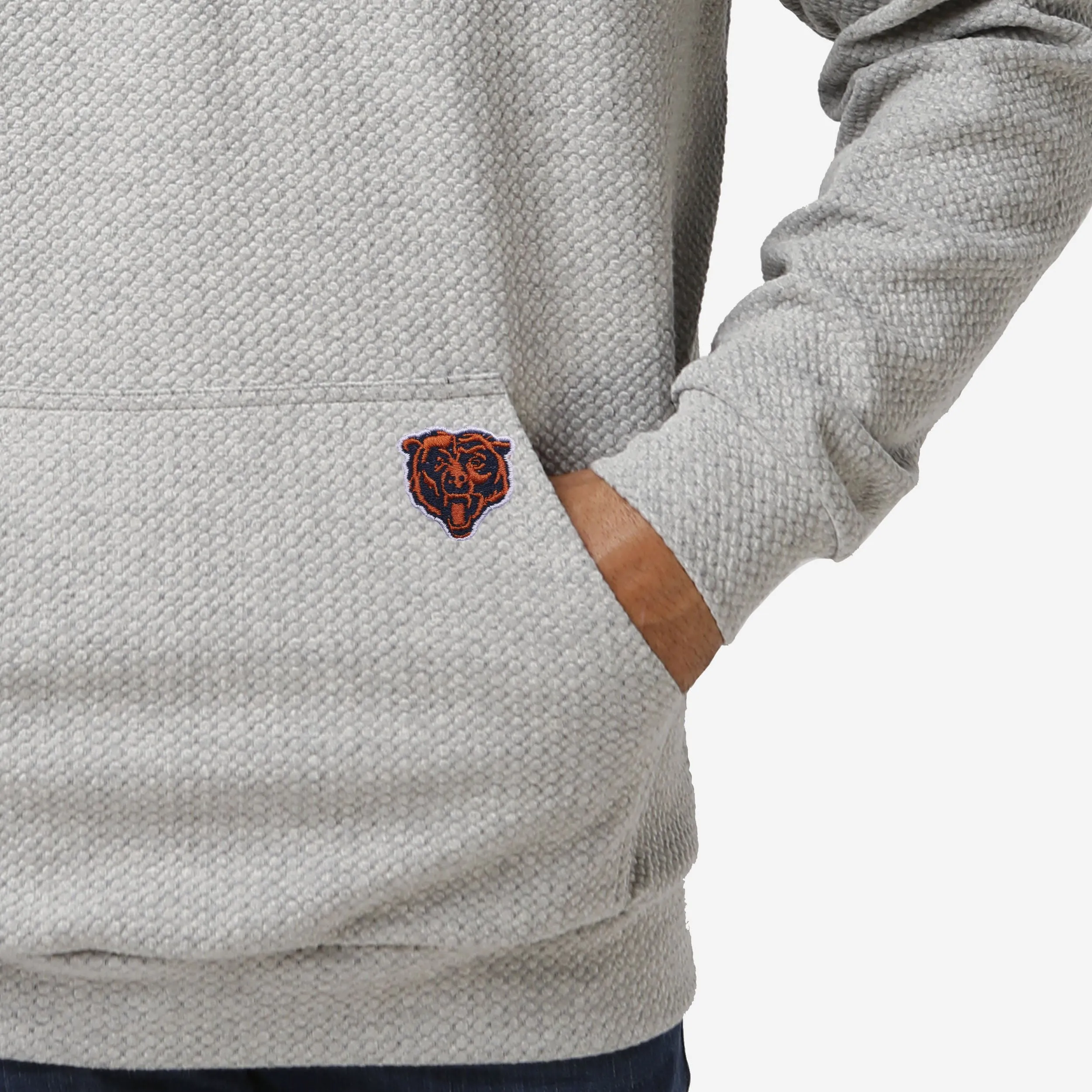 Chicago Bears Gray Woven Hoodie