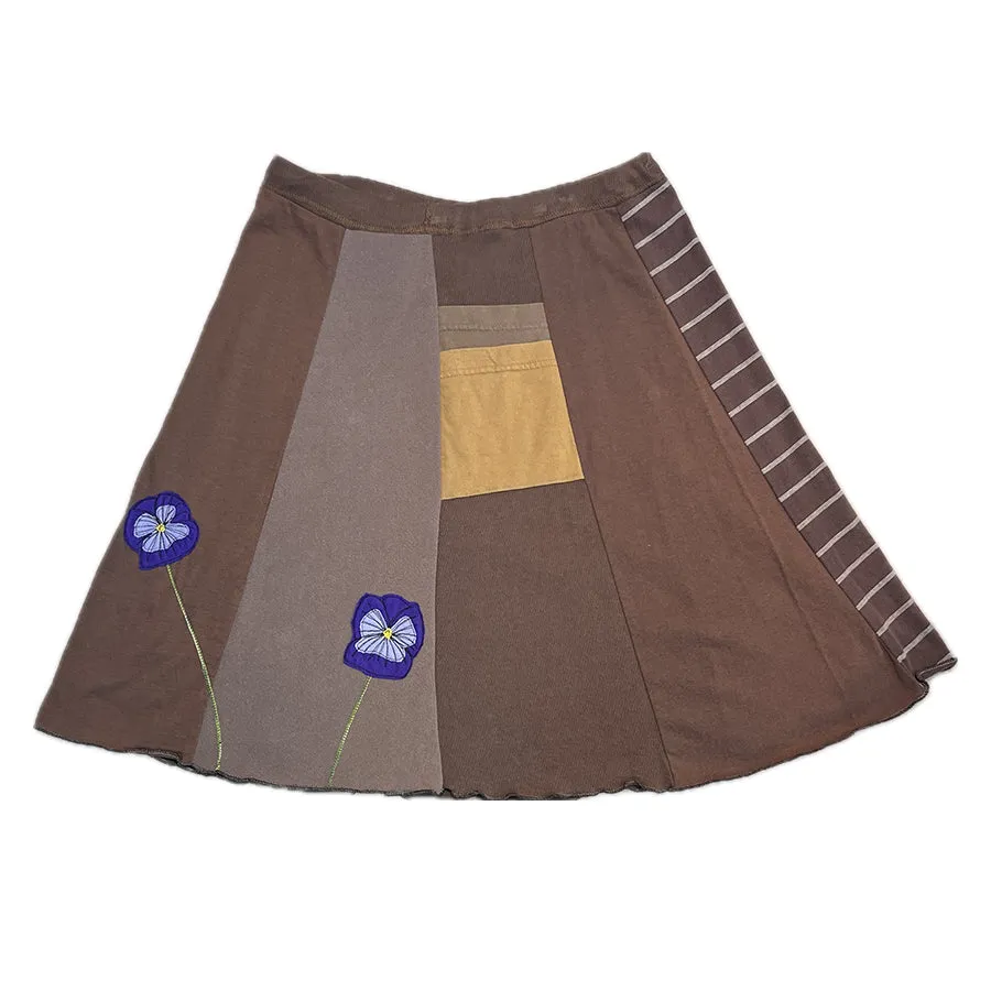 Classic Appliqué Skirt-Pansey