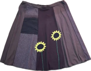 Classic Appliqué Skirt-Sunflower