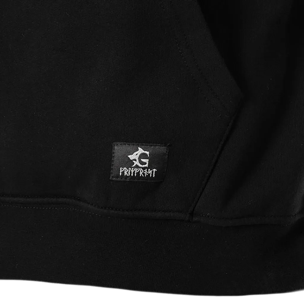 Classic Hoodie, Big Logo, Black