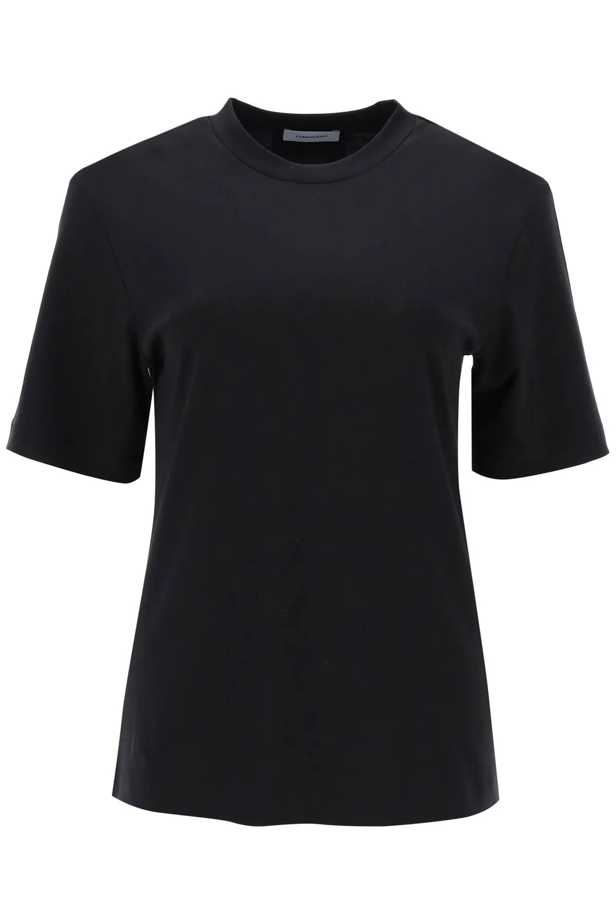 Ferragamo Cotton And Silk Blend T-Shirt