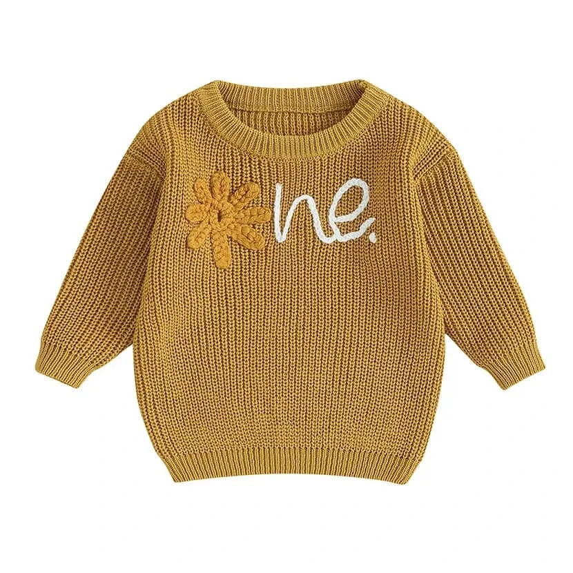 First Bloom Celebration Knitted Baby Sweater