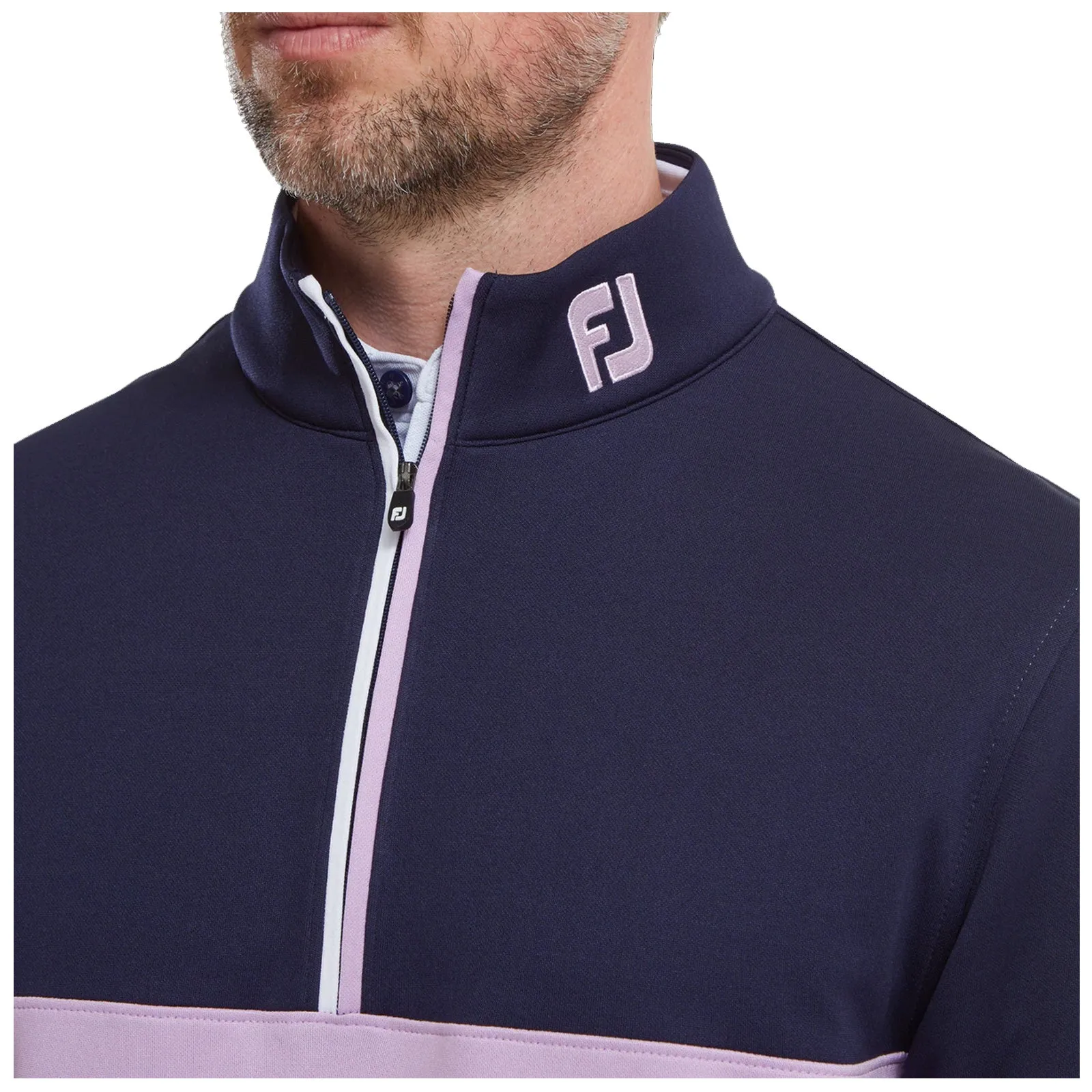 FootJoy Mens Colour Block Chill-Out Half Zip Top