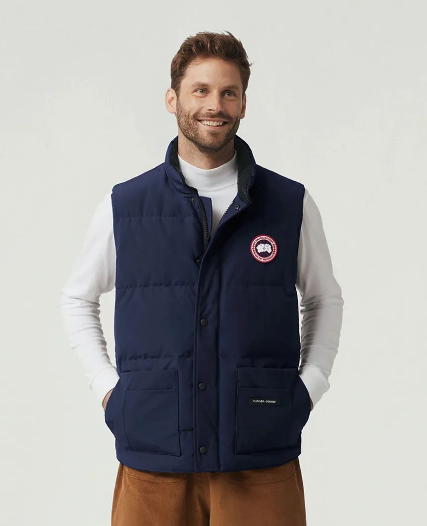 Freestyle Crew Vest Atlantic Navy Mens