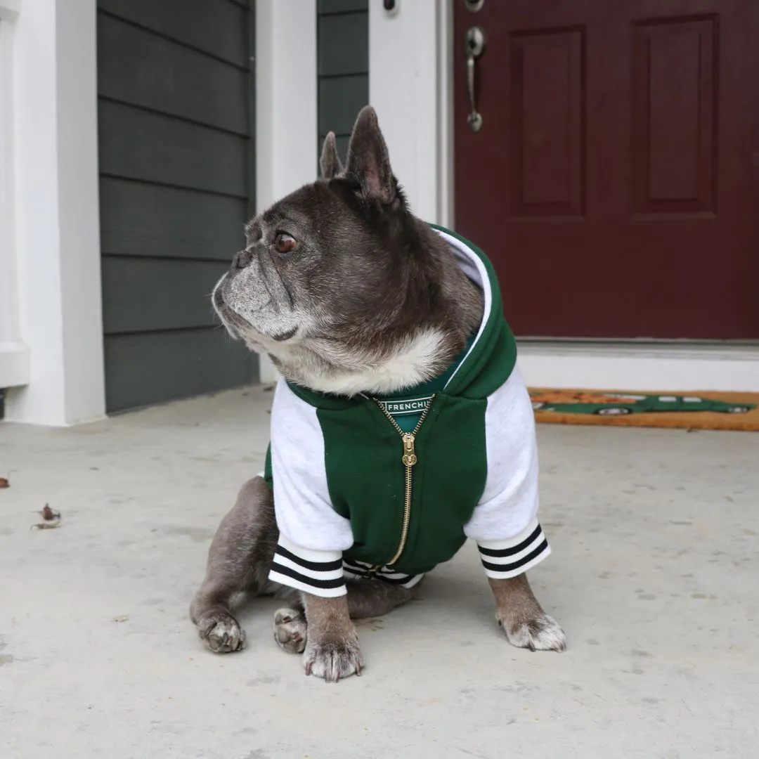 Frenchie Dog Hoodie - Emerald City Varsity