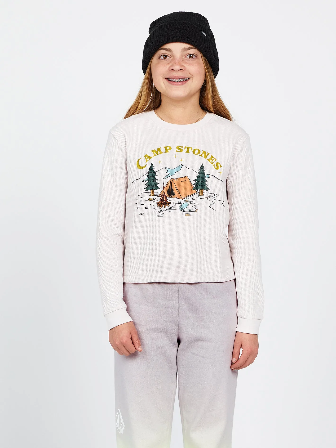 Girls Thermality Long Sleeve Tee - Ash