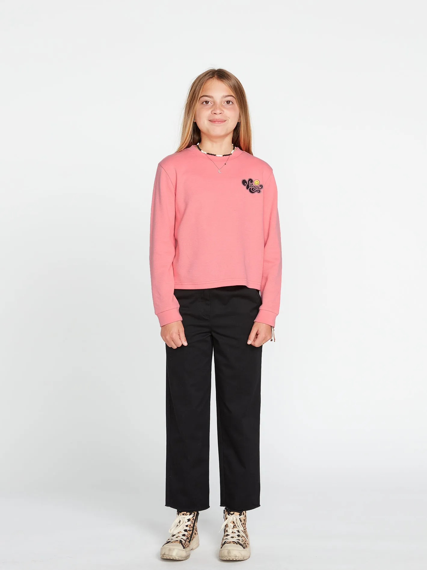 Girls Thermality Long Sleeve Tee - Coral Haze