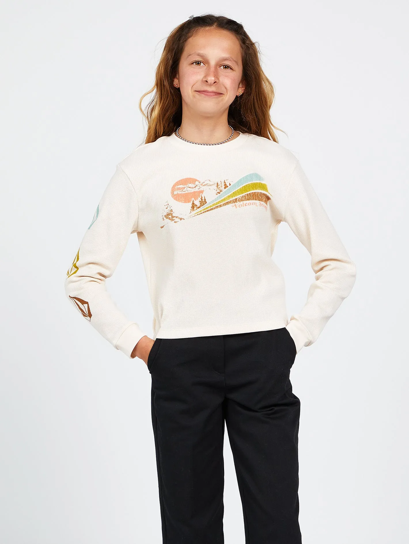 Girls Thermality Long Sleeve Tee - Sand