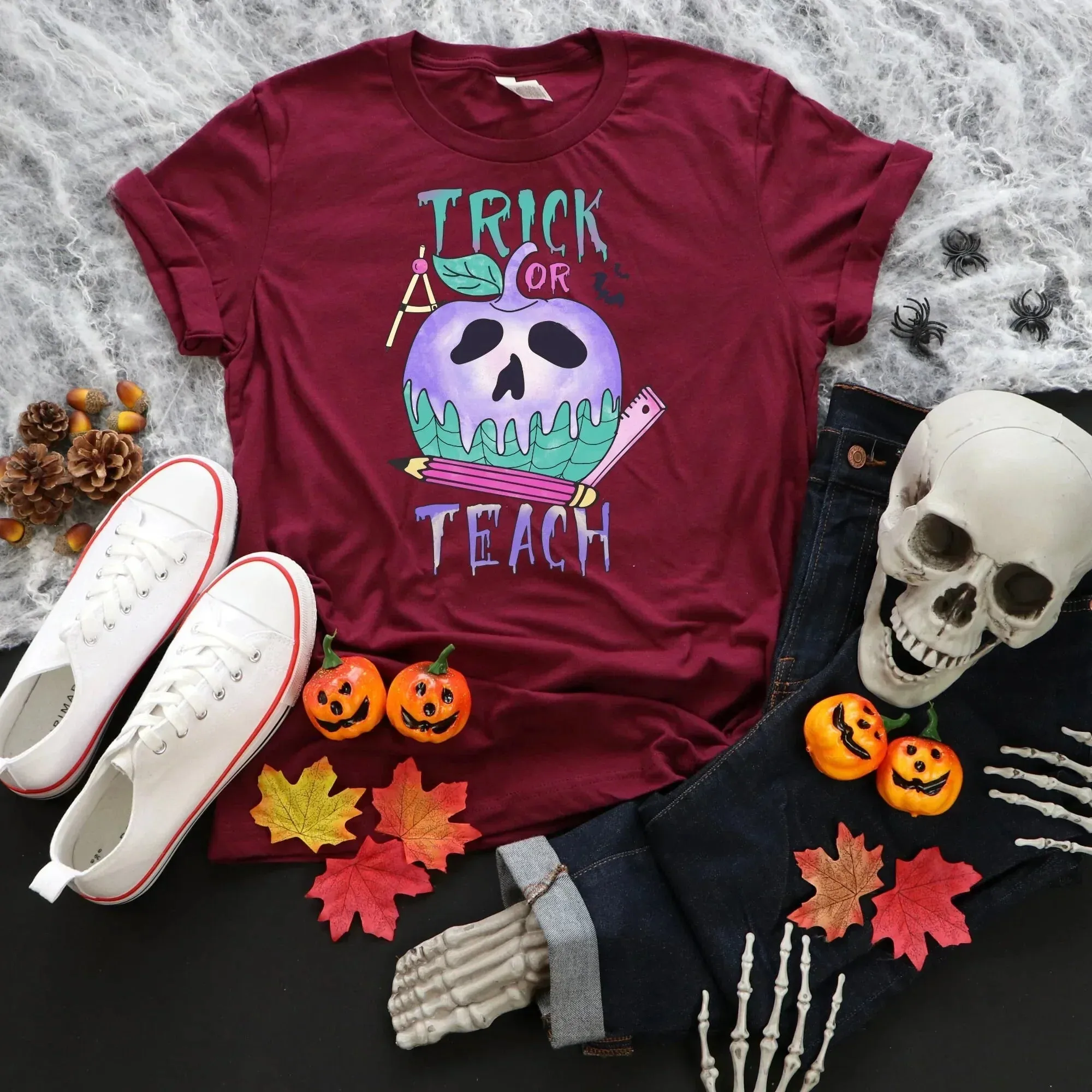 Halloween Teacher Shirt, Trick or Teach Shirt, Halloween Sweatshirt, Spooky Teacher Shirt, Halloween Pumpkin, Happy Halloween, Teacher Gift