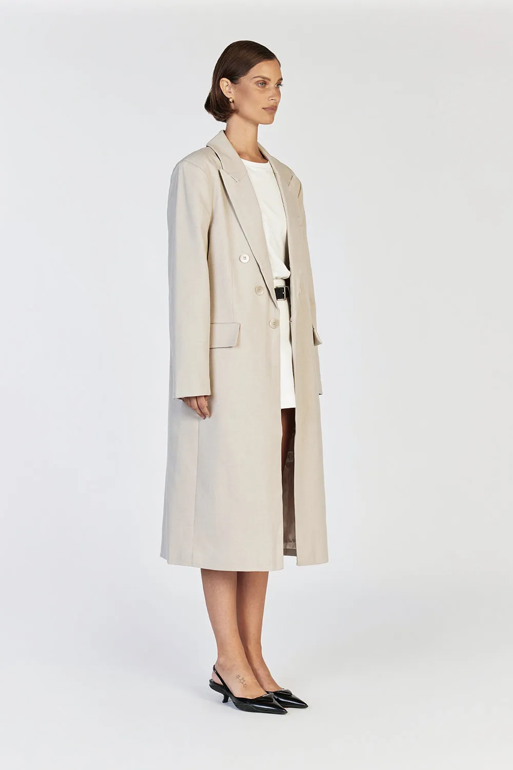 HARLEY STONE LONGLINE COAT