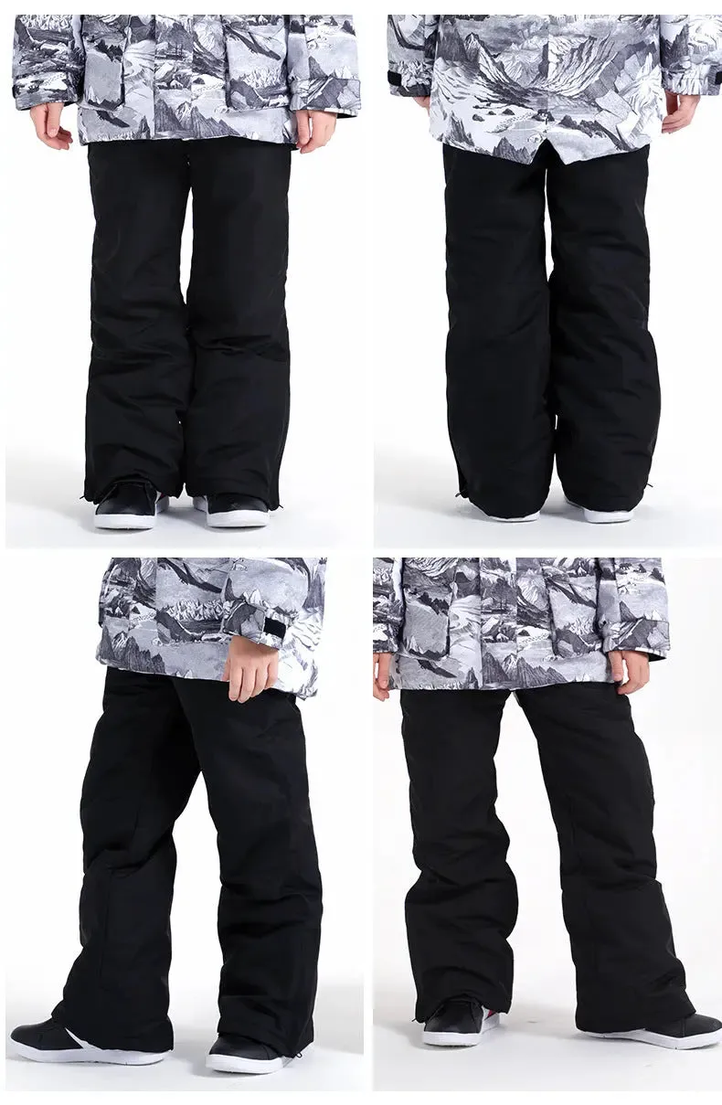 HOTIAN Kids Windproof Waterproof Ski Pants