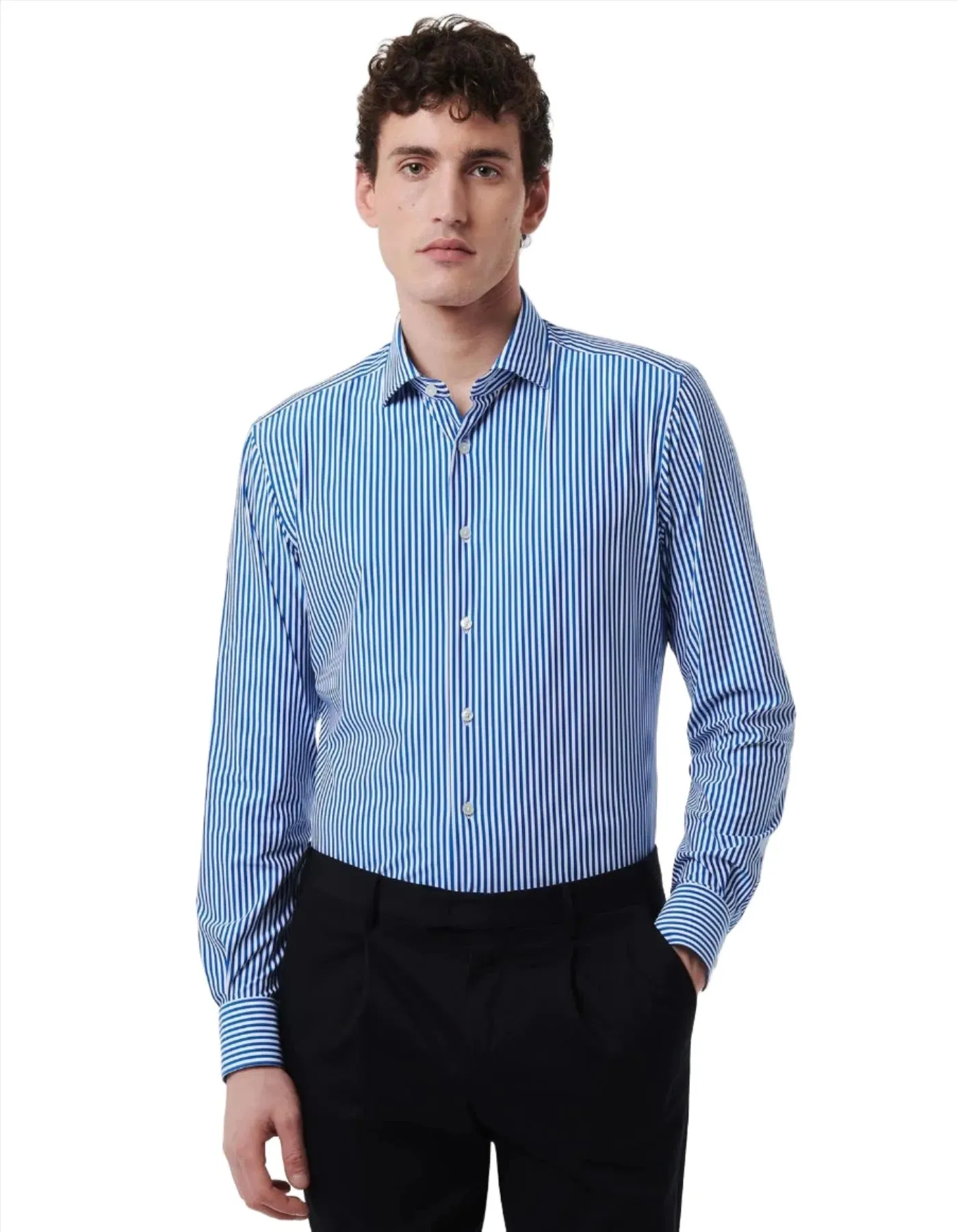 ID24124-Xacus Active Stretch Blue Stripe