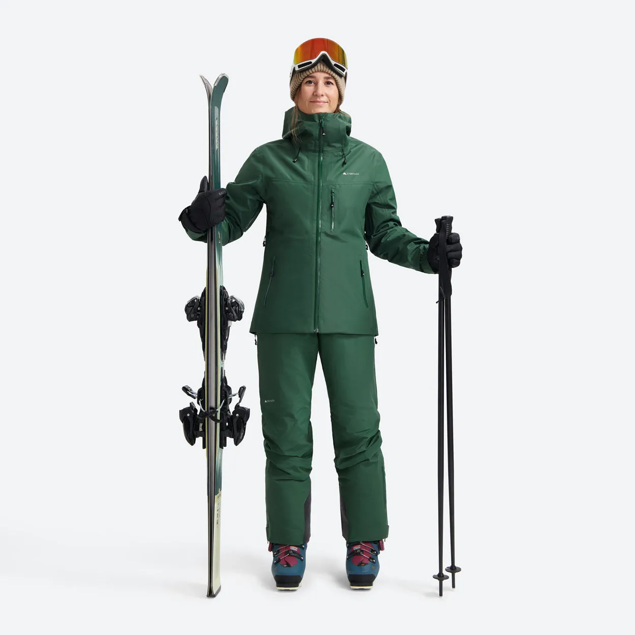 Insulated All weather Shell Pants Dark Green | Women