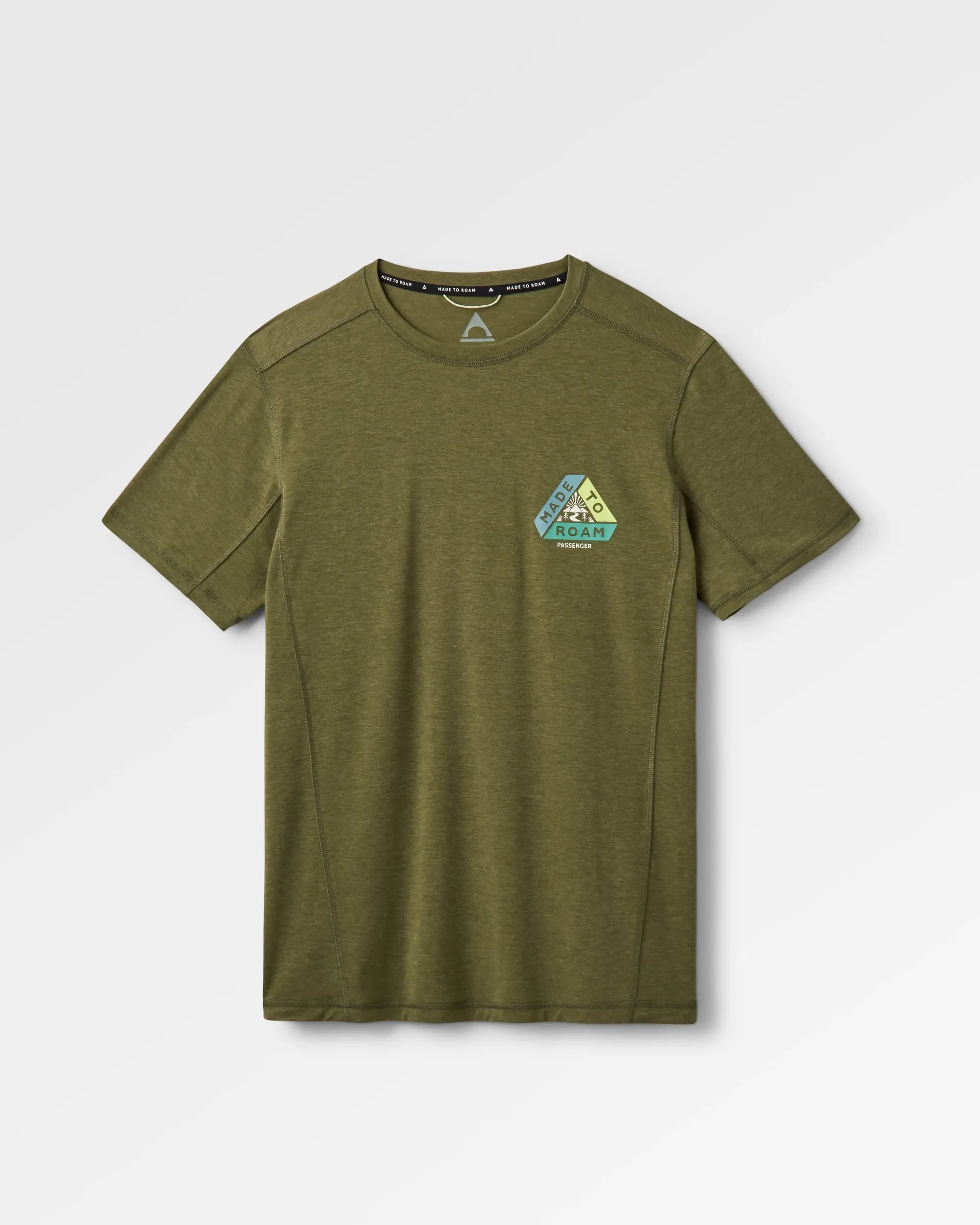 Kirkwood Textured Active T-Shirt - Khaki