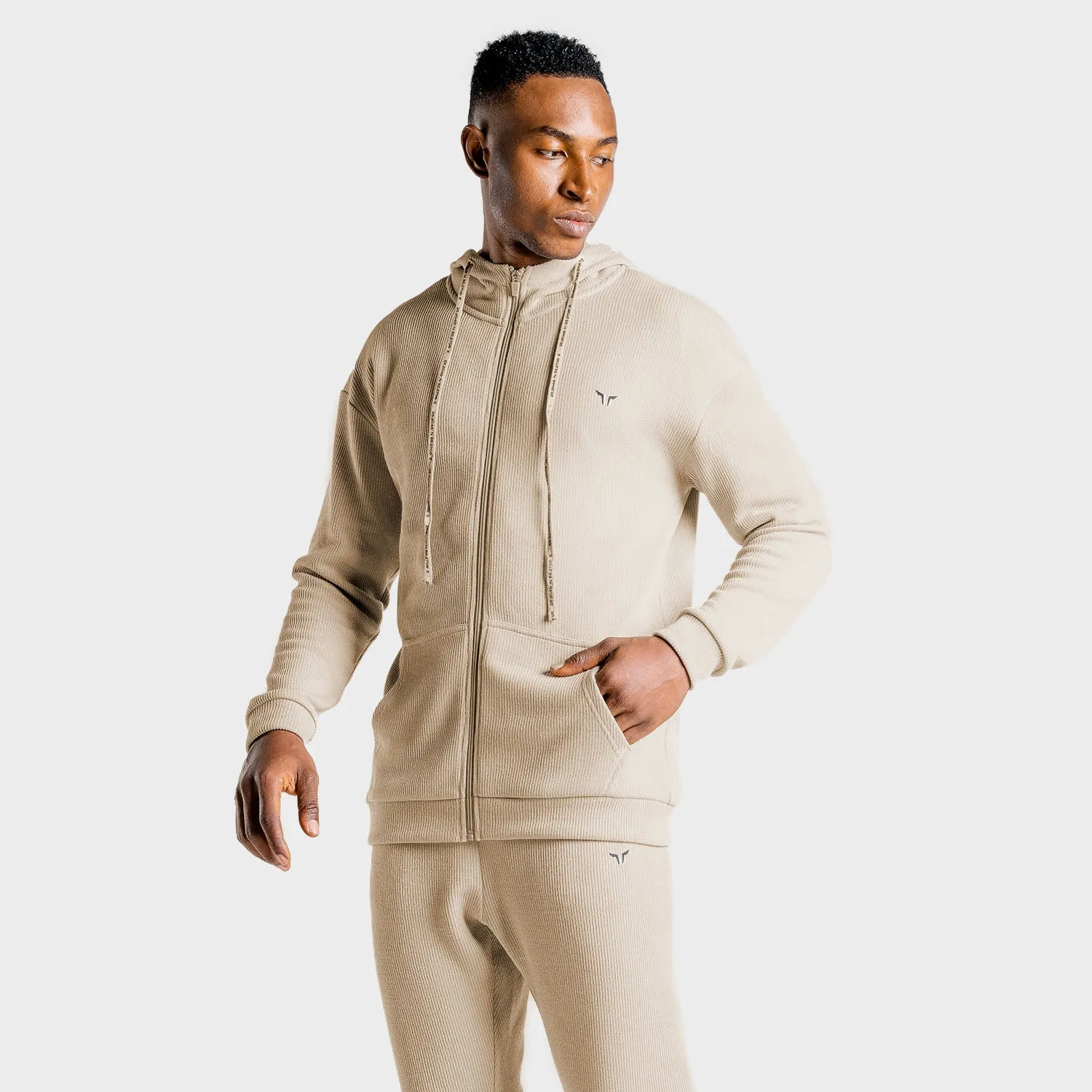 Luxe Zip Up - Stone