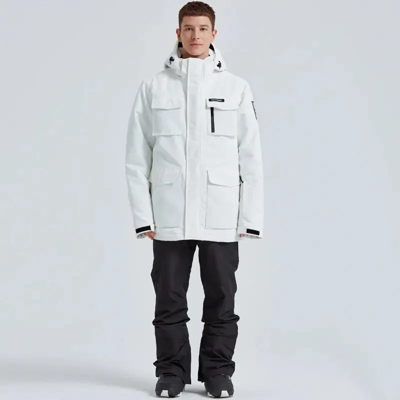 Men Plus Size Ski Snow Jackets & Pants Set