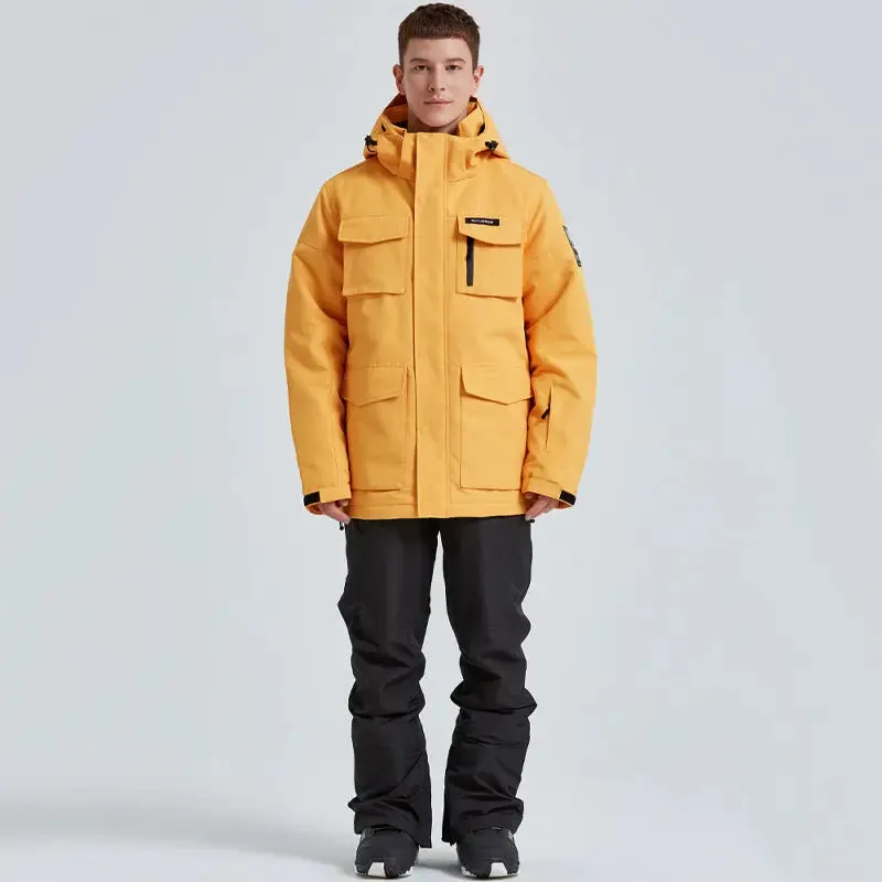 Men Plus Size Ski Snow Jackets & Pants Set