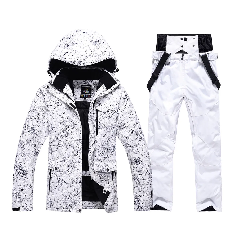 Men Snowboard Ski Jacket and Pants Set