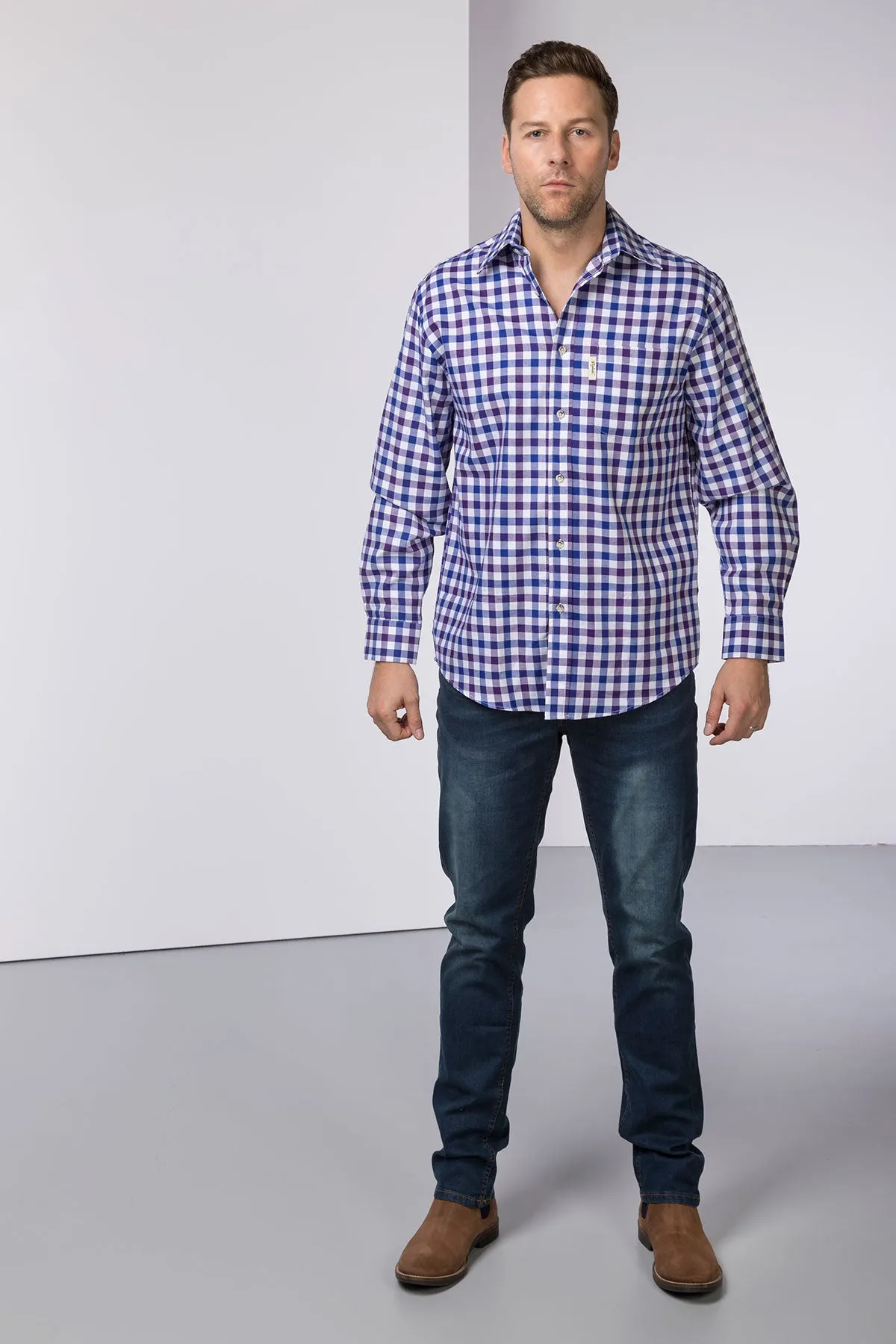 Men's Country Check Shirts - Otley