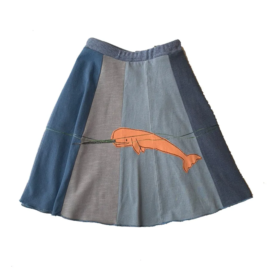 Mini Skirt-Narwhal