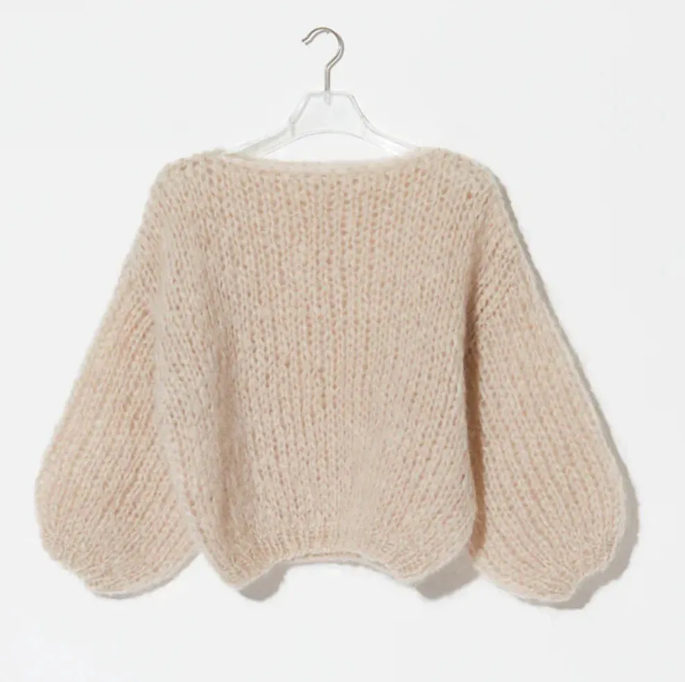 Mohair T shirt Light | Creme