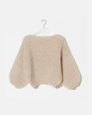 Mohair T shirt Light | Creme