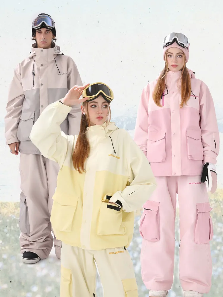 Molocoster 3L Candy Patchwork Ski Suit - Unisex