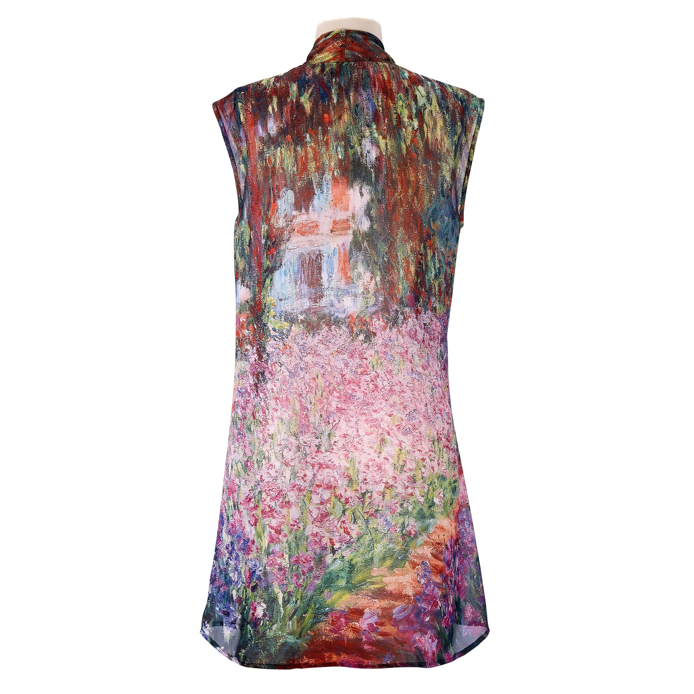 Monet Garden Sheer Long Vest