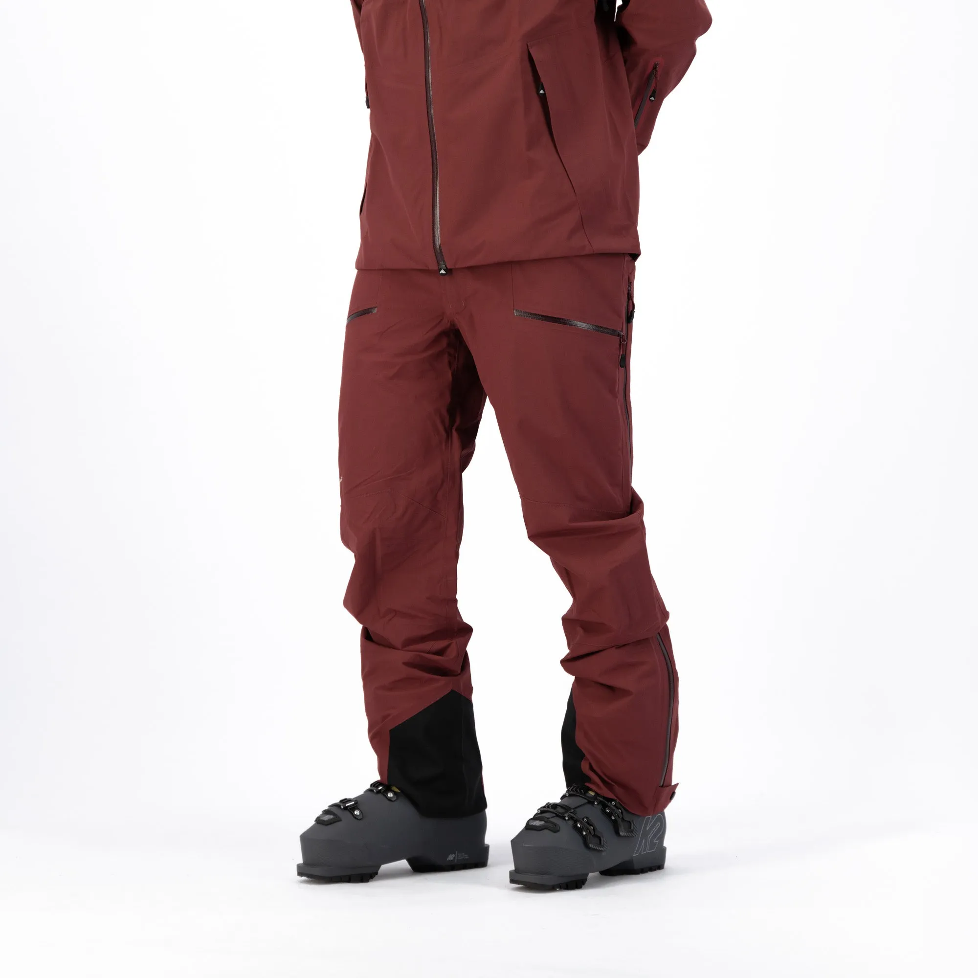 Mountain Shell Pants Burgundy | Mens