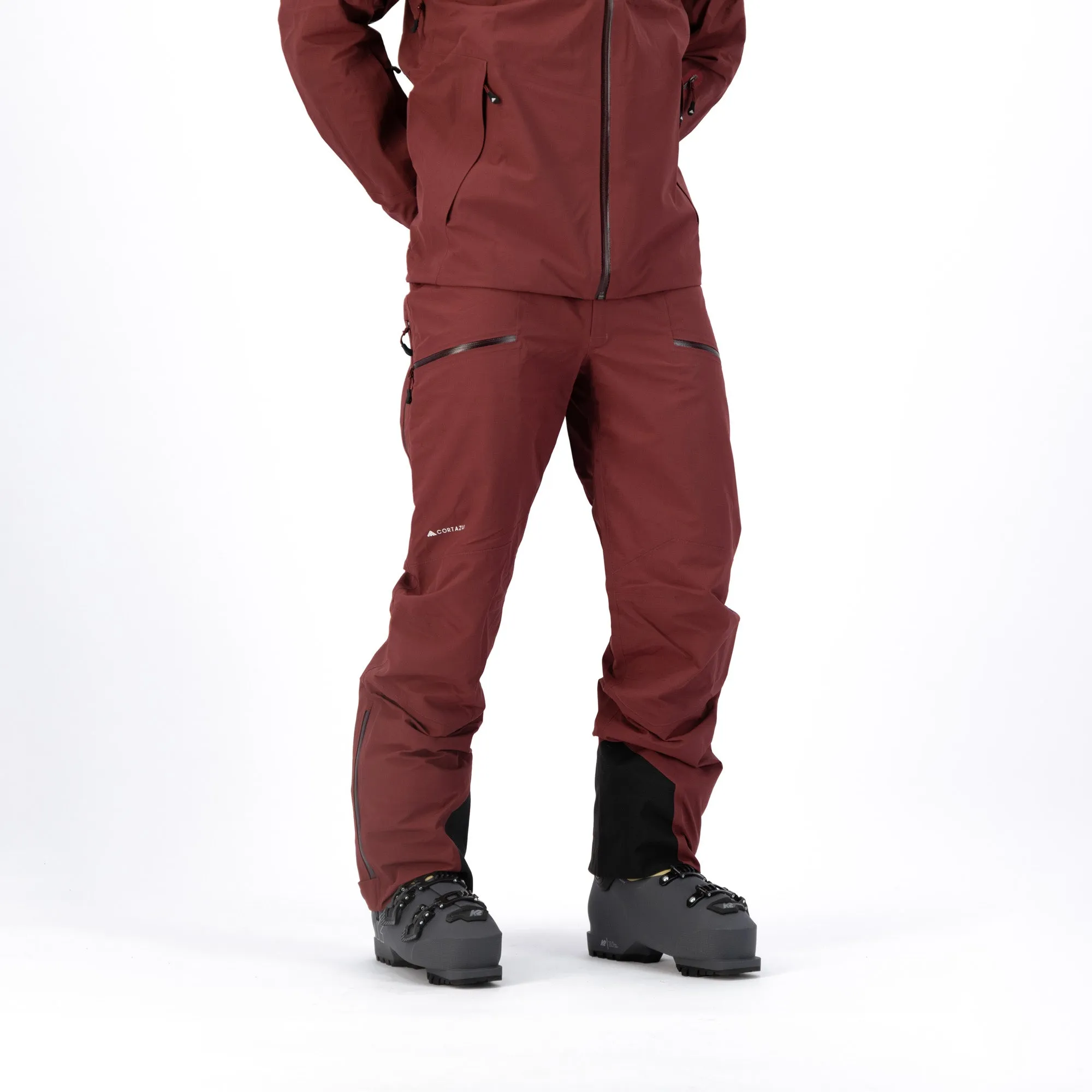 Mountain Shell Pants Burgundy | Mens