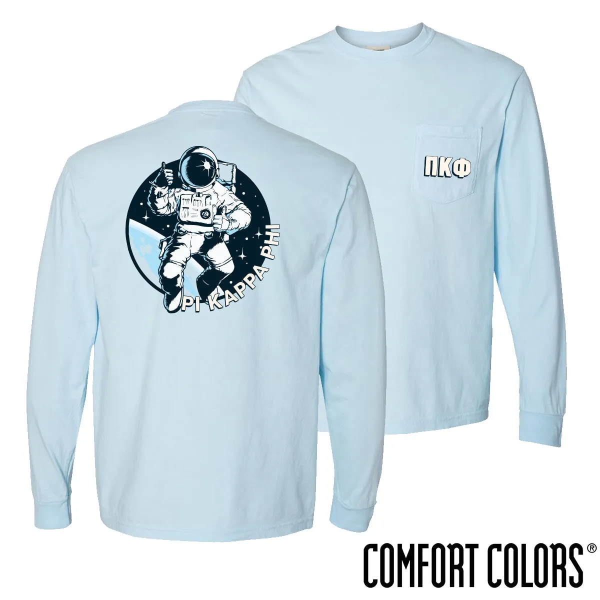 Pi Kapp Comfort Colors Space Age Long Sleeve Pocket Tee