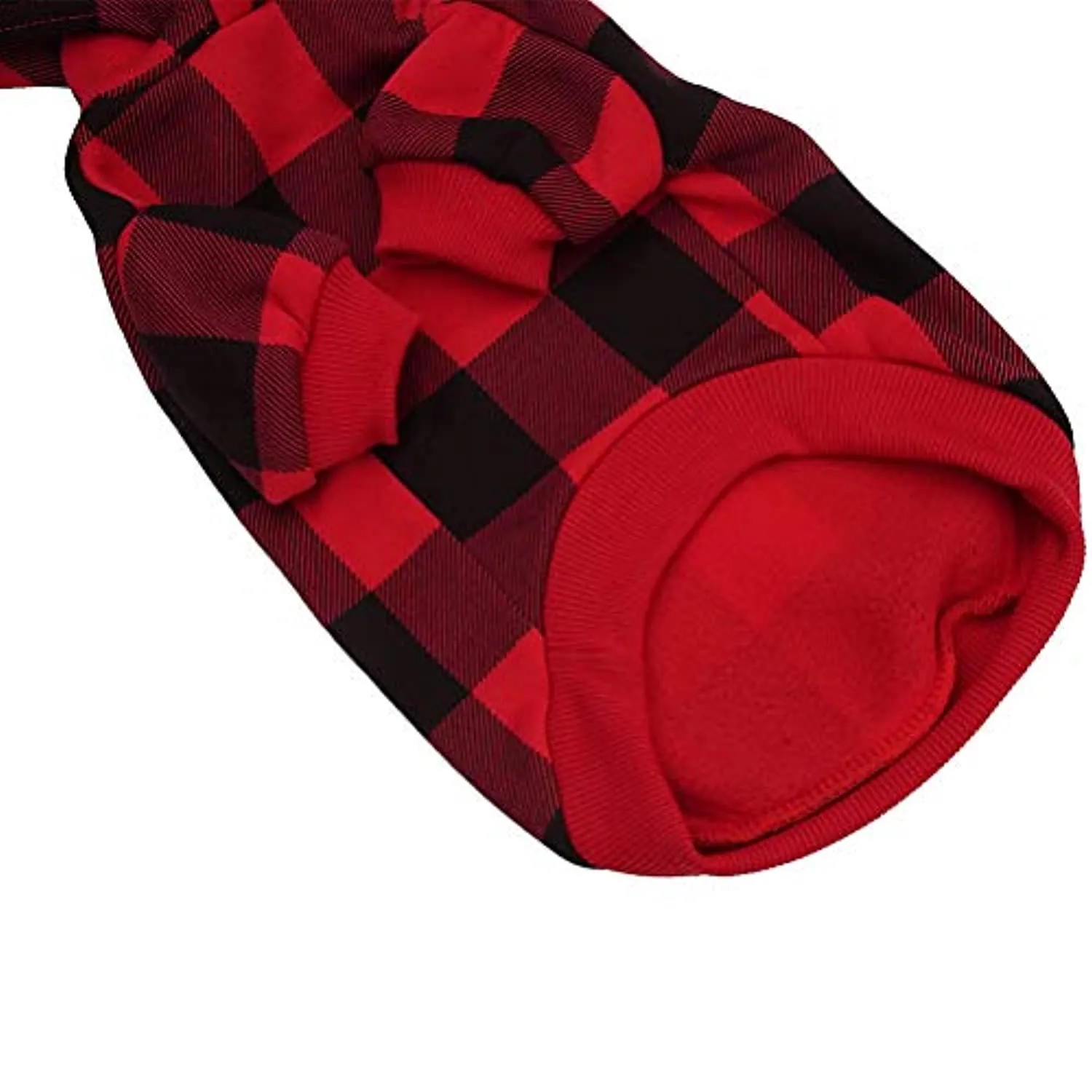 Plaid Dog Hoodie Pet Clothes Sweaters with Hat Fits For All Breeds 5 Colors