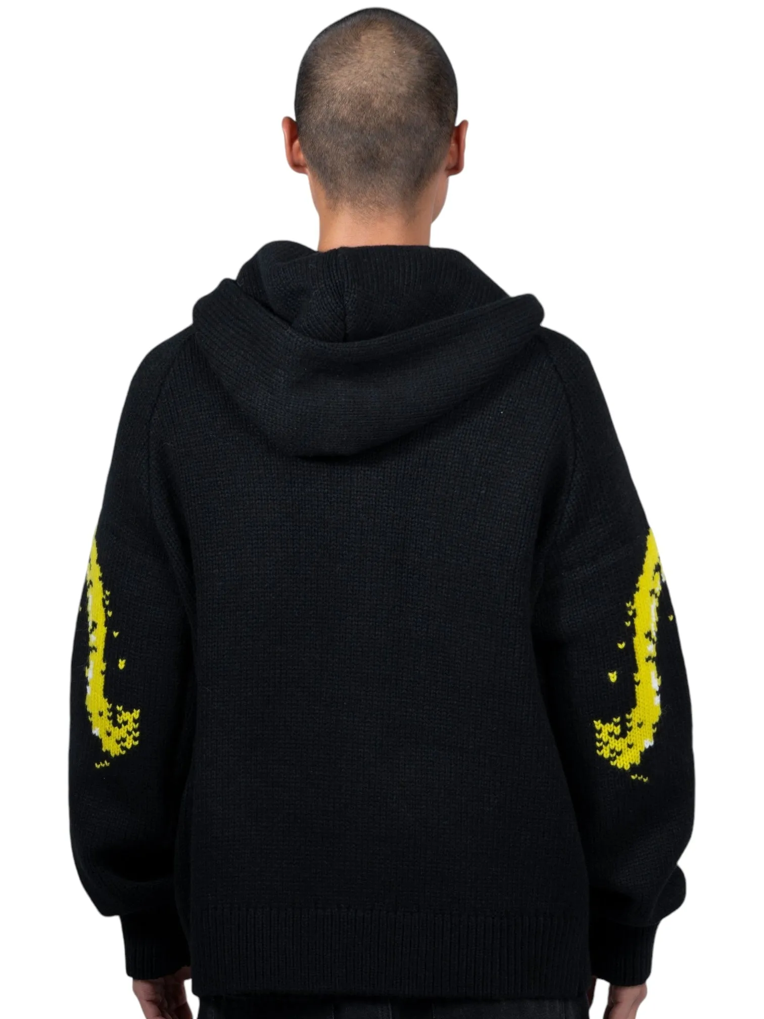 Pleasures Chosen Knitted Hoodie in Black