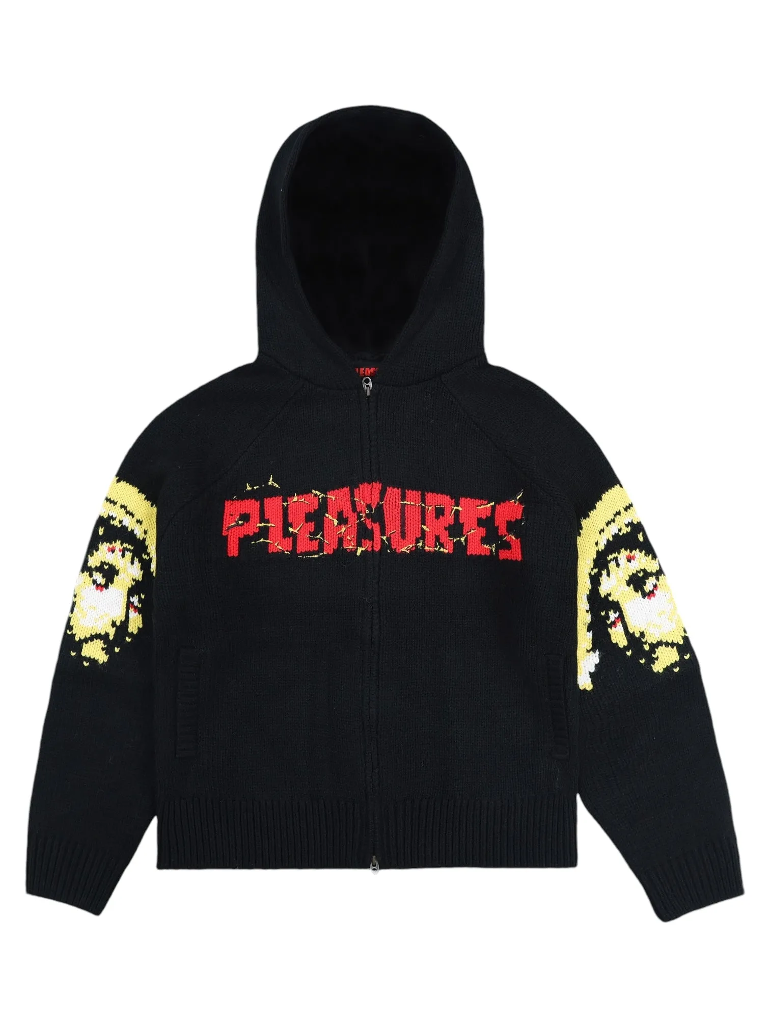 Pleasures Chosen Knitted Hoodie in Black