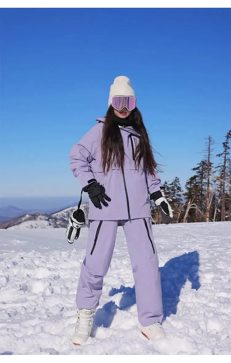 Plus Size Adult Snowboard Ski Jacket & Pants Set