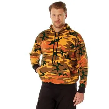 Rothco Camo Pullover Hooded Sweatshirt / Savage Orange Camo