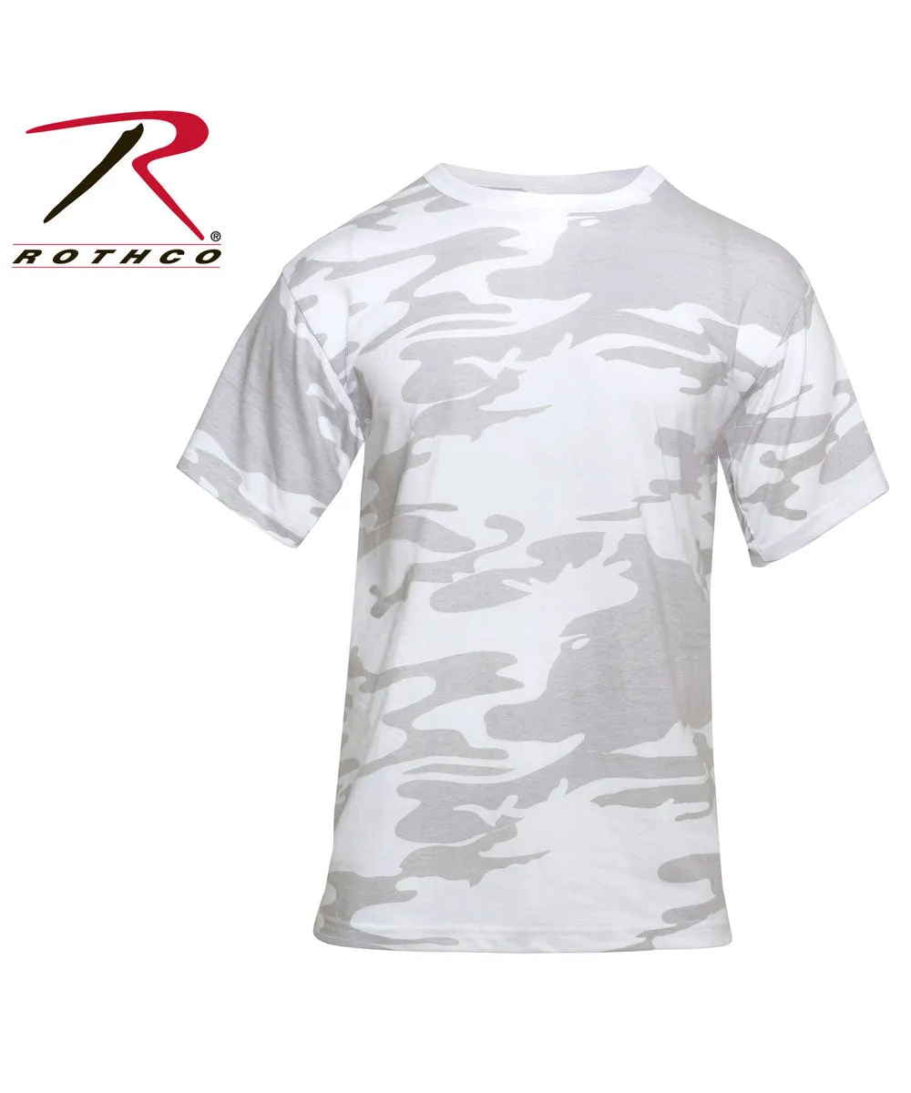 Rothco Short Sleeve Colored Camo T-shirt - White Camo